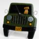 Jeep Wall Clock- Green “Joy Ride”